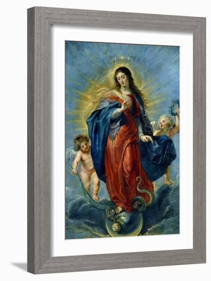 Immaculate Conception, 1627-Peter Paul Rubens-Framed Giclee Print