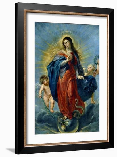 Immaculate Conception, 1627-Peter Paul Rubens-Framed Giclee Print