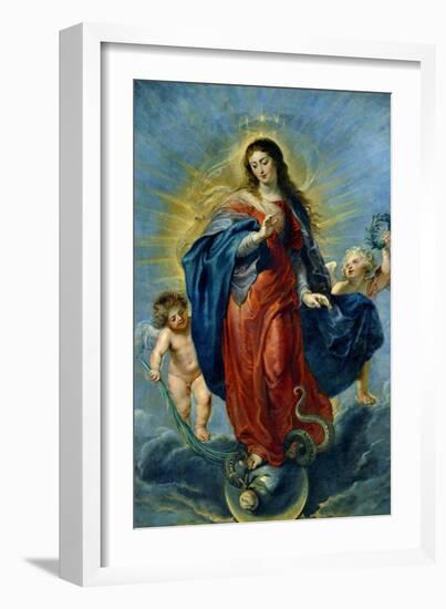 Immaculate Conception, 1627-Peter Paul Rubens-Framed Giclee Print