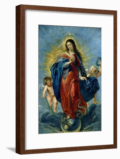 Immaculate Conception, 1627-Peter Paul Rubens-Framed Giclee Print