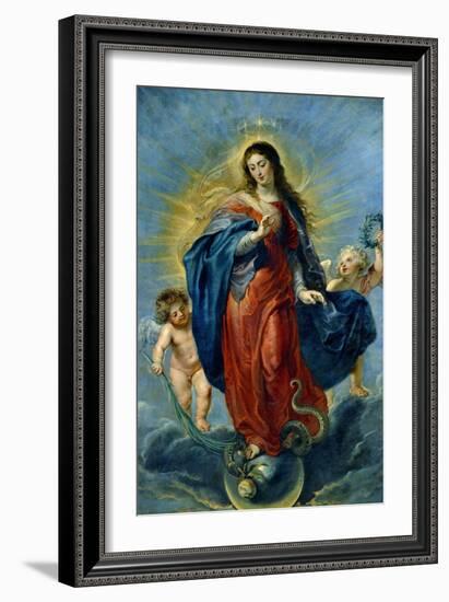 Immaculate Conception, 1627-Peter Paul Rubens-Framed Giclee Print