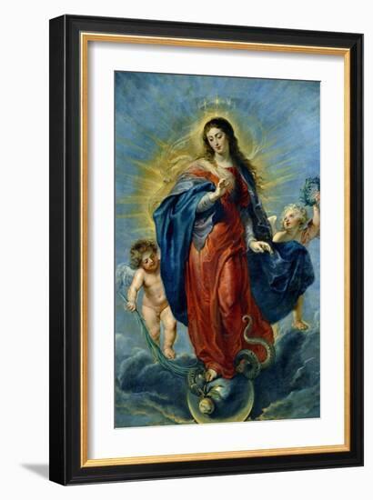 Immaculate Conception, 1627-Peter Paul Rubens-Framed Giclee Print