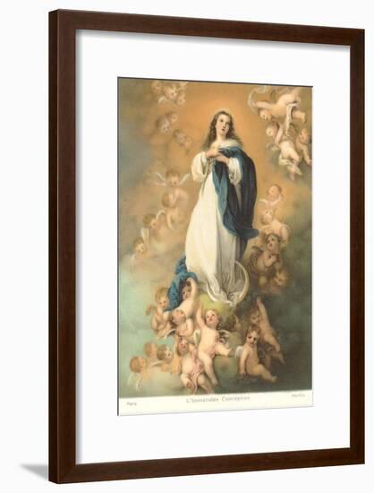 Immaculate Conception by Murillo, Paris-null-Framed Art Print