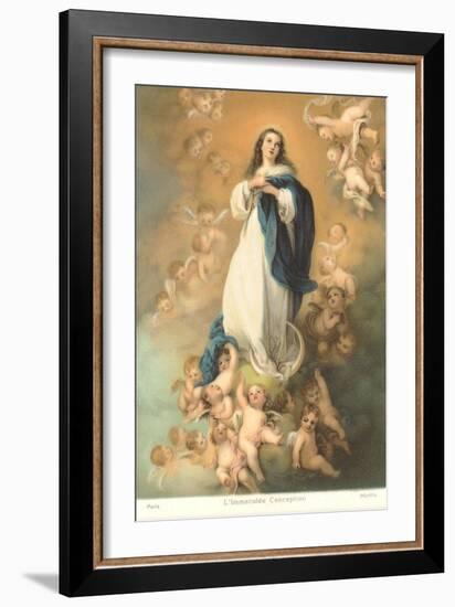 Immaculate Conception by Murillo, Paris-null-Framed Art Print