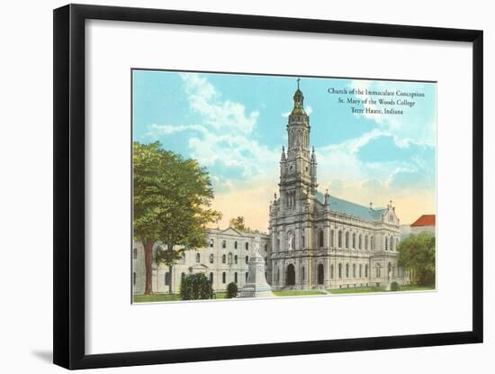 Immaculate Conception Church, Terre Haute, Indiana-null-Framed Art Print