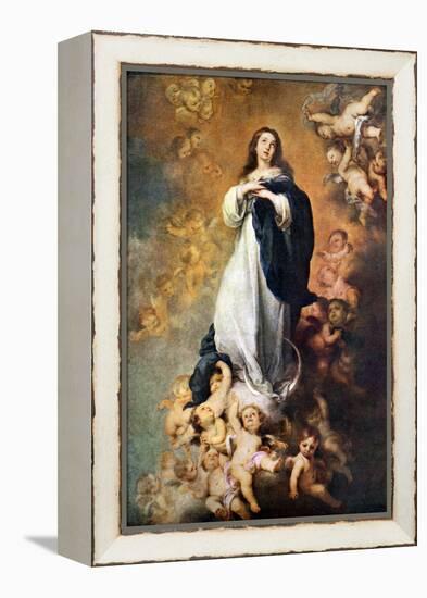 Immaculate Conception of the Escorial, C1678-Bartolomé Esteban Murillo-Framed Premier Image Canvas