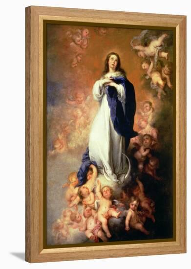 Immaculate Conception of the Escorial, circa 1678-Bartolome Esteban Murillo-Framed Premier Image Canvas