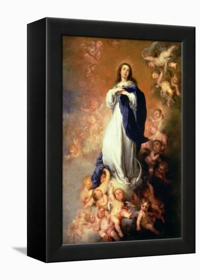 Immaculate Conception of the Escorial, circa 1678-Bartolome Esteban Murillo-Framed Premier Image Canvas