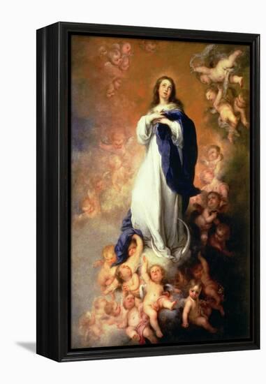 Immaculate Conception of the Escorial, circa 1678-Bartolome Esteban Murillo-Framed Premier Image Canvas