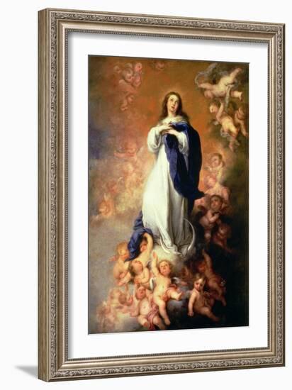 Immaculate Conception of the Escorial, circa 1678-Bartolome Esteban Murillo-Framed Giclee Print