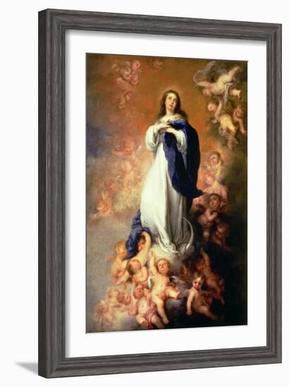 Immaculate Conception of the Escorial, circa 1678-Bartolome Esteban Murillo-Framed Giclee Print