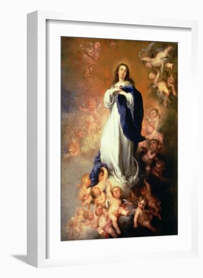 Immaculate Conception of the Escorial, circa 1678-Bartolome Esteban Murillo-Framed Giclee Print