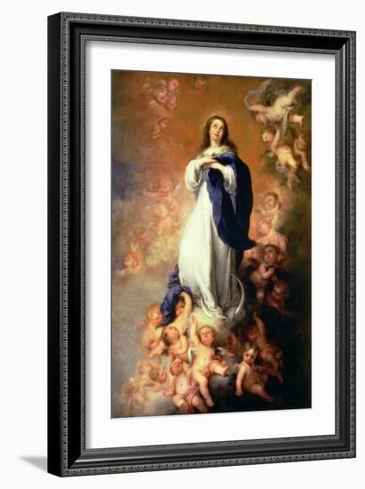 Immaculate Conception of the Escorial, circa 1678-Bartolome Esteban Murillo-Framed Giclee Print