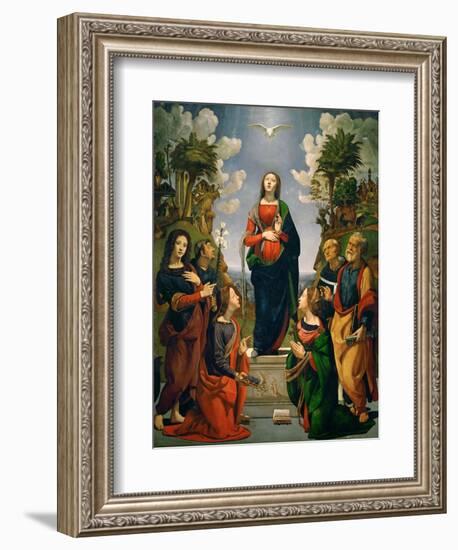 Immaculate Conception with Six Saints-Piero di Cosimo-Framed Giclee Print