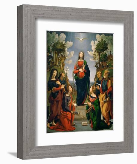 Immaculate Conception with Six Saints-Piero di Cosimo-Framed Giclee Print