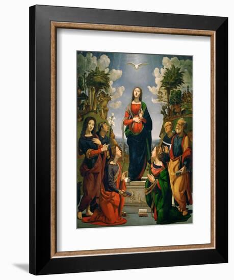 Immaculate Conception with Six Saints-Piero di Cosimo-Framed Giclee Print