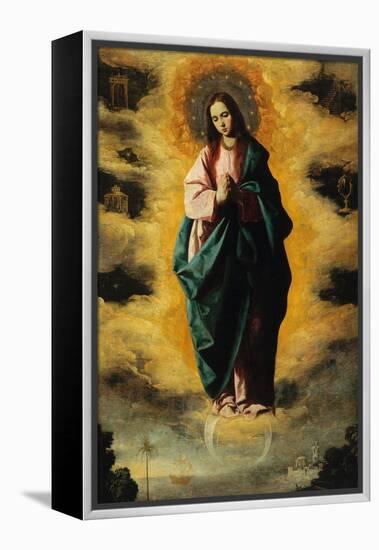 Immaculate Conception-Francisco de Zurbarán-Framed Premier Image Canvas