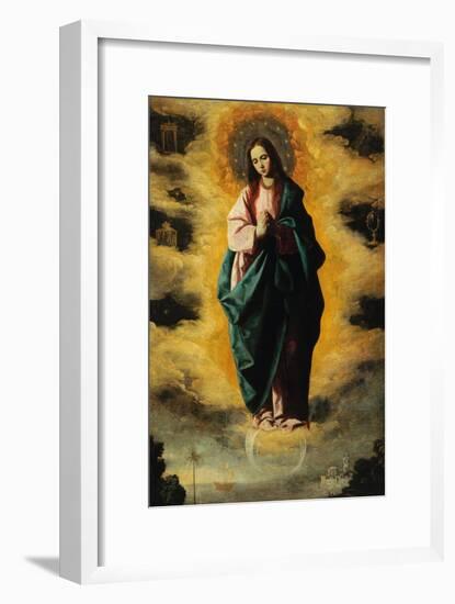 Immaculate Conception-Francisco de Zurbarán-Framed Giclee Print