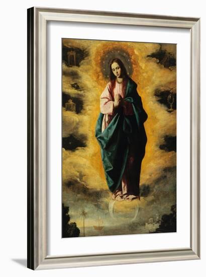 Immaculate Conception-Francisco de Zurbarán-Framed Giclee Print