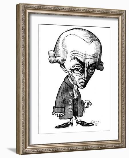 Immanuel Kant, Caricature-Gary Gastrolab-Framed Photographic Print