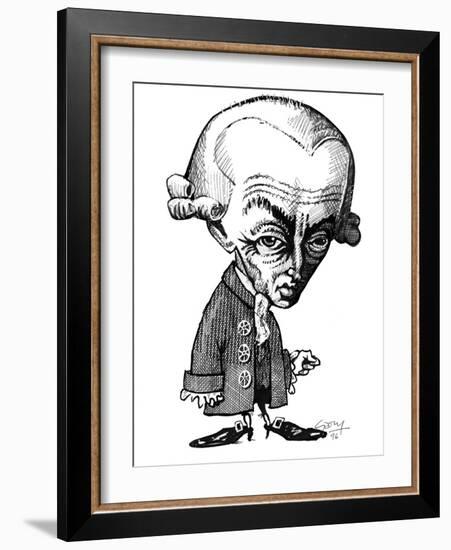 Immanuel Kant, Caricature-Gary Gastrolab-Framed Photographic Print