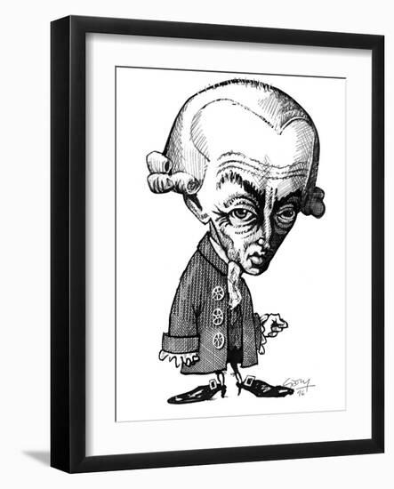 Immanuel Kant, Caricature-Gary Gastrolab-Framed Photographic Print
