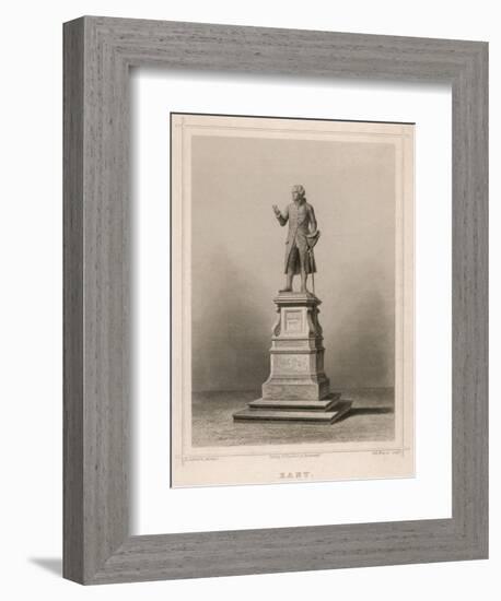 Immanuel Kant German Philosopher: Commemorative Statue in Konigsberg-E. Wagner-Framed Art Print