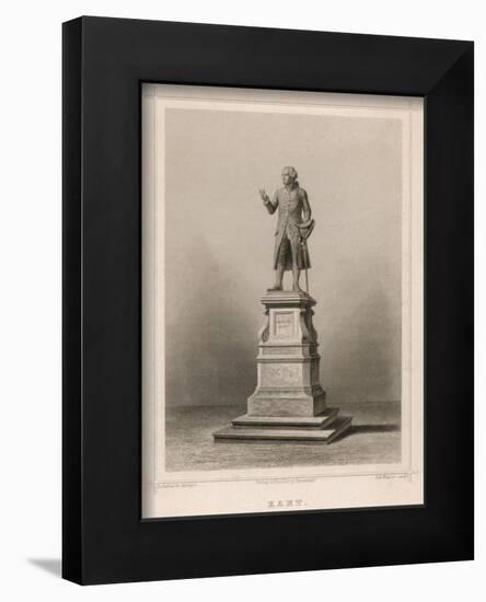 Immanuel Kant German Philosopher: Commemorative Statue in Konigsberg-E. Wagner-Framed Art Print