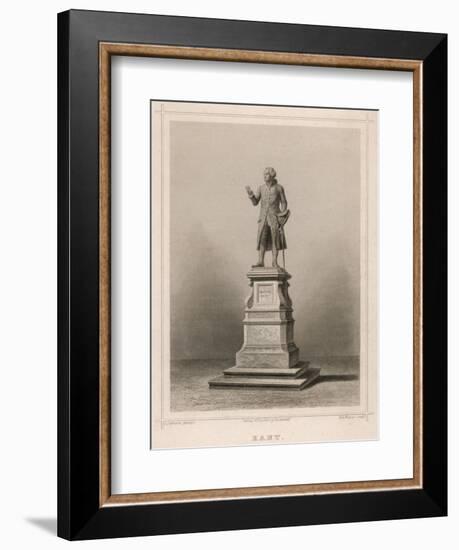 Immanuel Kant German Philosopher: Commemorative Statue in Konigsberg-E. Wagner-Framed Art Print