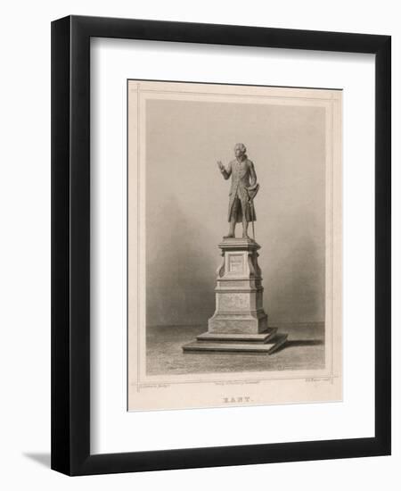 Immanuel Kant German Philosopher: Commemorative Statue in Konigsberg-E. Wagner-Framed Art Print