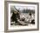 Immigrant Family Cutting Seed Potatoes to Plant on Their Quarter-Acre in Michigan, 1890s-null-Framed Giclee Print