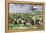 Immigrants and Other Workers Laying Track for the Transcontinental Railroad across Nebraska, 1860s-null-Framed Premier Image Canvas