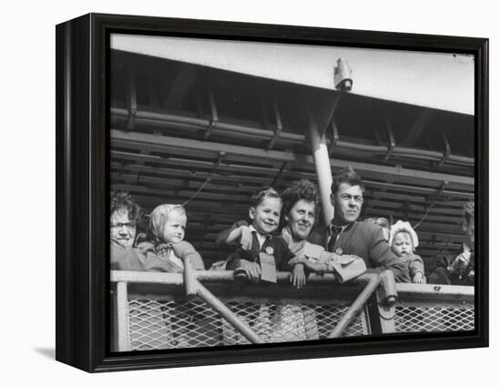 Immigrants from Europe Arriving in Us-null-Framed Premier Image Canvas