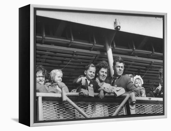 Immigrants from Europe Arriving in Us-null-Framed Premier Image Canvas