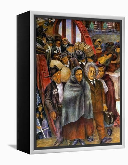 Immigrants, Nyc, 1937-38-Ben Shahn-Framed Premier Image Canvas