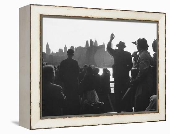 Immigrants Who Are Just Arriving in the Us-Michael Rougier-Framed Premier Image Canvas