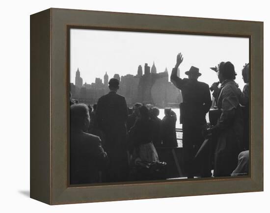 Immigrants Who Are Just Arriving in the Us-Michael Rougier-Framed Premier Image Canvas