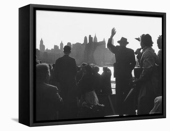 Immigrants Who Are Just Arriving in the Us-Michael Rougier-Framed Premier Image Canvas