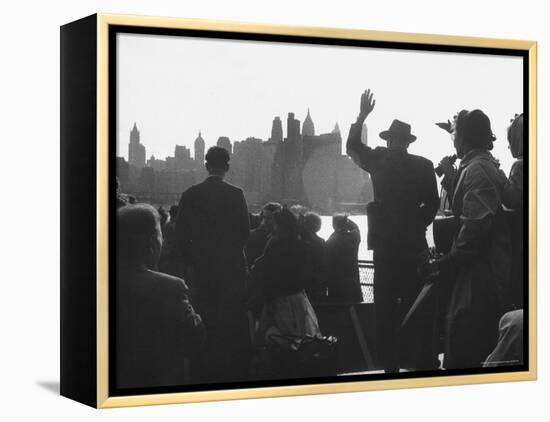 Immigrants Who Are Just Arriving in the Us-Michael Rougier-Framed Premier Image Canvas