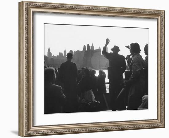 Immigrants Who Are Just Arriving in the Us-Michael Rougier-Framed Photographic Print