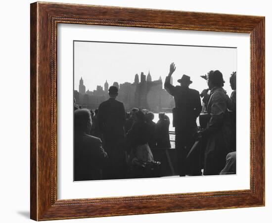 Immigrants Who Are Just Arriving in the Us-Michael Rougier-Framed Photographic Print