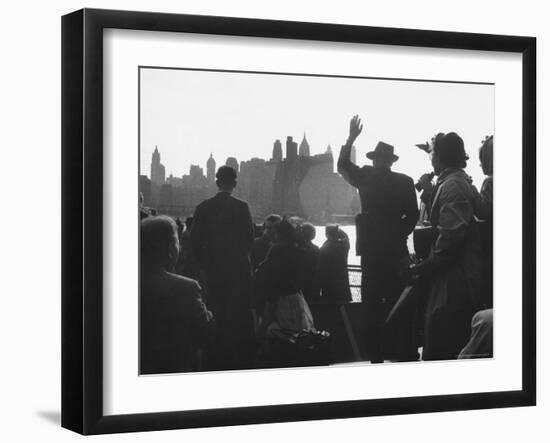 Immigrants Who Are Just Arriving in the Us-Michael Rougier-Framed Photographic Print