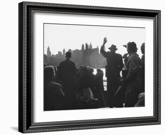 Immigrants Who Are Just Arriving in the Us-Michael Rougier-Framed Photographic Print