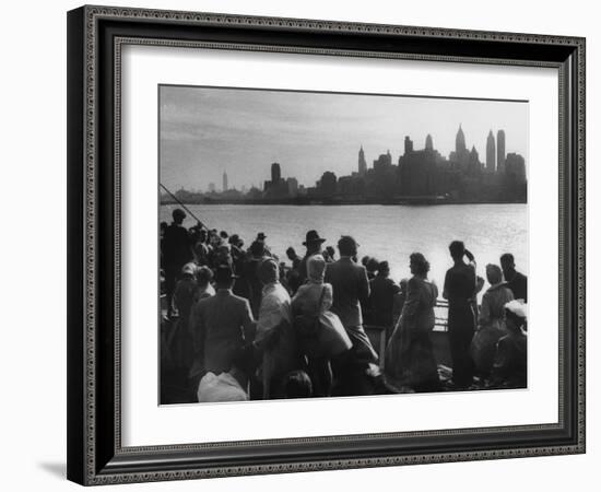 Immigrants Who are Just Arriving in the Us-null-Framed Photographic Print