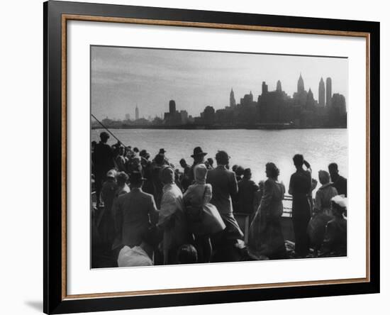 Immigrants Who are Just Arriving in the Us-null-Framed Photographic Print