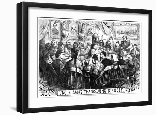 Immigration Cartoon, 1869-Thomas Nast-Framed Giclee Print