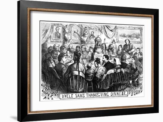 Immigration Cartoon, 1869-Thomas Nast-Framed Giclee Print