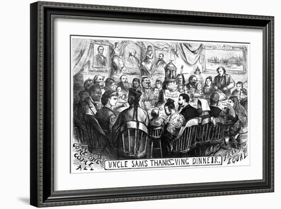 Immigration Cartoon, 1869-Thomas Nast-Framed Giclee Print