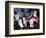 Immigration Rights Demonstrators Hold a U.S. Flag Aloft During a March Along Wilshire Boulevard-null-Framed Photographic Print