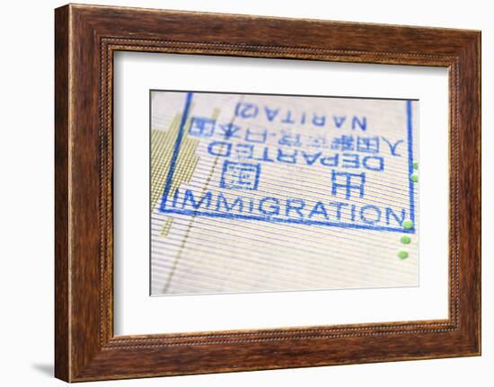 Immigration Stamp-Yury Zap-Framed Photographic Print